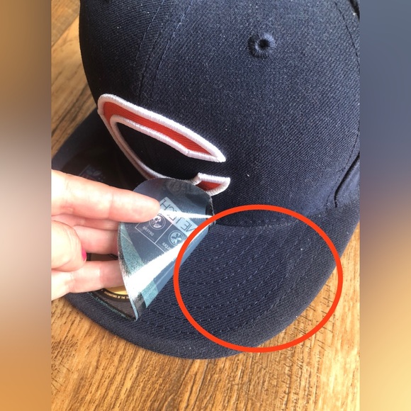 New Era 59FIFTY Chicago Bears NFL Fitted Hat Navy Size 7 1/8 “C" - Read- - Picture 3 of 6